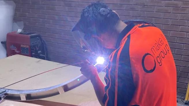 Make It Group fabricator welding aluminium
