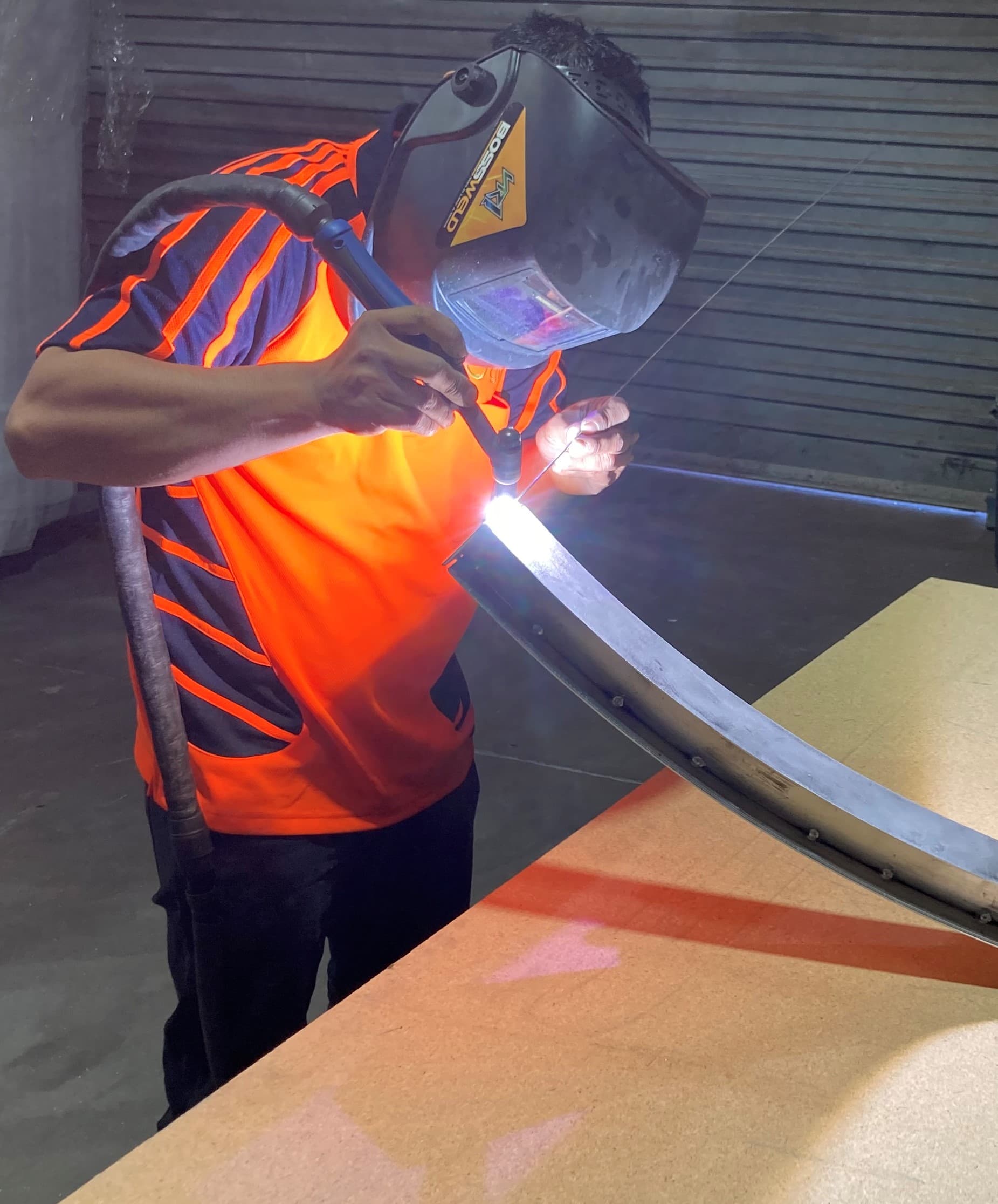 Aluminium welding at the Make It Group workshop
